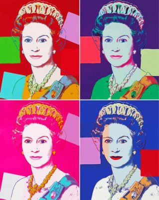 The Queen Elizabeth Andy Warhol Paint By Numbers