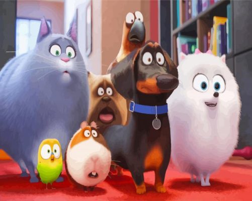 The Secret Life Of Pets Characters Paint By Numbers