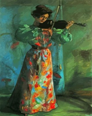 The Violinist Lovis Corinth Paint By Numbers