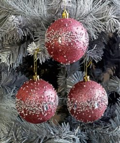 Three Christmas Baubles Paint By Numbers