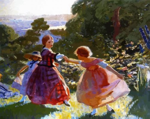 Three Dancing Girls Paint By Numbers