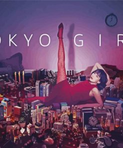 Tokyo Girl Poster Paint By Numbers