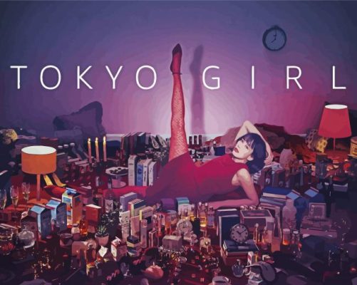 Tokyo Girl Poster Paint By Numbers