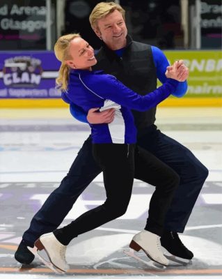 Torvill And Dean Ice Dancers Paint By Numbers