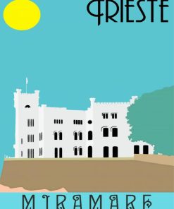 Trieste Poster Art Paint By Numbers