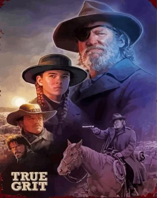 True Grit Movie Poster Paint By Numbers