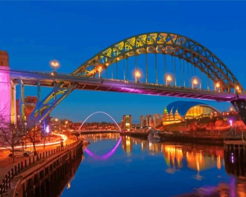 Tyne Bridge Newcastle Paint By Numbers