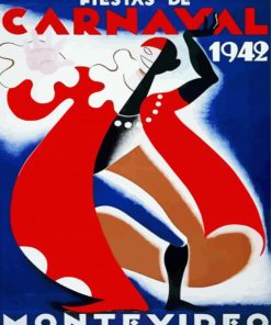 Uruguay Carnaval Poster Paint By Numbers