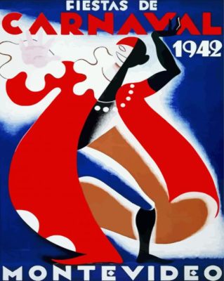 Uruguay Carnaval Poster Paint By Numbers