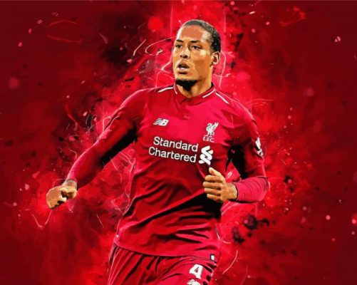 Virgil Van Dijk Player Paint By Numbers