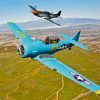 World War II Airplanes Paint By Numbers