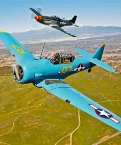 World War II Airplanes Paint By Numbers