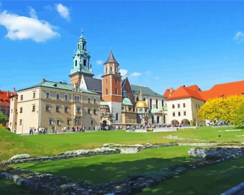 Wawel Royal Castle In Poland Paint By Numbers