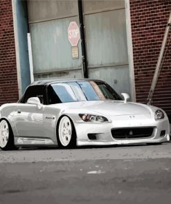 White Honda S2000 Paint By Numbers