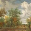 Wooded Landscape With Figures Hobbema Paint By Numbers