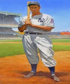 Yankees Baseball Player Joe DiMaggio Paint By Numbers