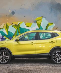 Yellow Nissan Qashqai Paint By Numbers