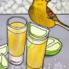 Yellowhammer Bird And Lime Juice Paint By Numbers