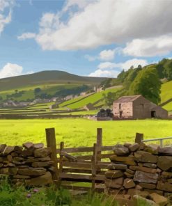 Yorkshire Dales Landscape Countryside Paint By Numbers