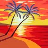 Aesthetic Beach And Sunset Paint By Numbers