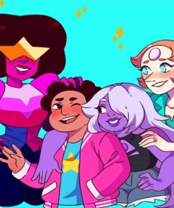 Aesthetic Crystal Gems Paint By Numbers