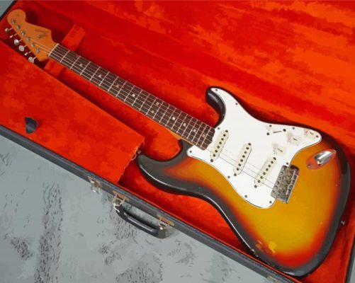 Aesthetic Fender Stratocaster Paint By Numbers