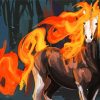 Aesthetic Fire Unicorn Paint By Numbers