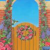 Aesthetic Garden Gate Flowers Paint By Numbers