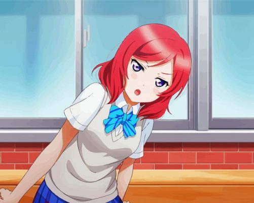 Aesthetic Maki Nishikino Paint By Numbers