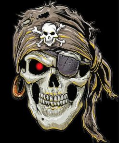 Aesthetic Skull And Motorcycle Paint By Numbers
