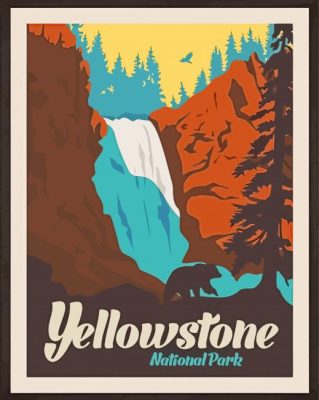 Aesthetic Yellowstone Park Paint By Numbers