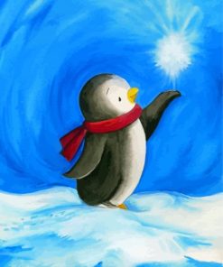 Baby Penguin Art Paint By Numbers