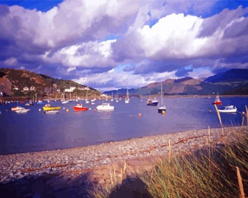 Barmouth Wales Harbour Paint By Numbers