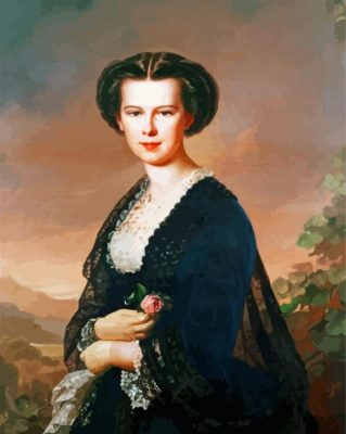 Beautiful Empress Elisabeth Of Austria Paint By Numbers