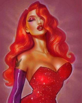 Beautiful Jessica Rabbit Paint By Numbers