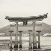 Black And White Torii Gate Paint By Numbers