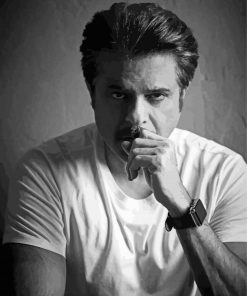 Black And White Anil Kapoor Actor Paint By Numbers