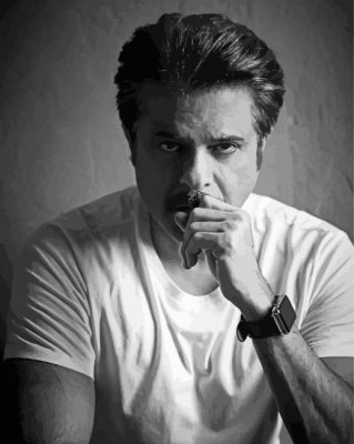 Black And White Anil Kapoor Actor Paint By Numbers