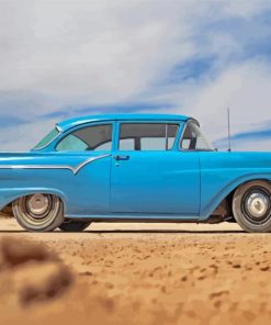 Blue 1957 Ford Paint By Numbers