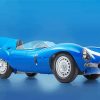 Blue Classic Car Jaguar Paint By Numbers