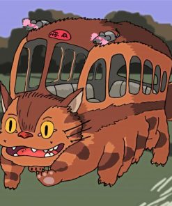 Catbus Totoro Anime Paint By Numbers