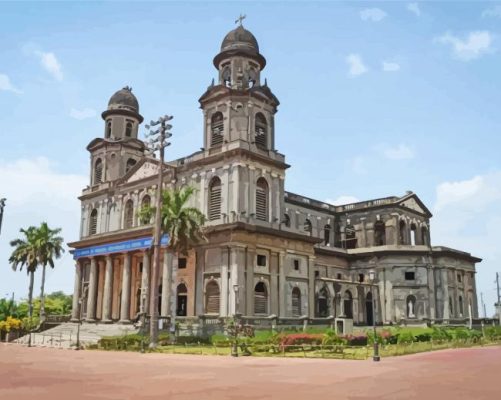 Cathedral Of Managua Paint By Numbers