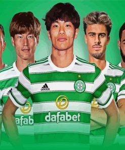 Celtic Football Team Poster Paint By Numbers