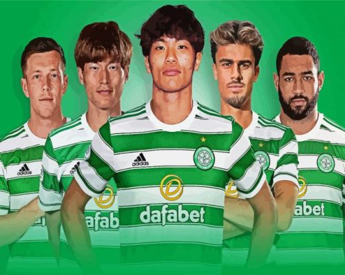 Celtic Football Team Poster Paint By Numbers