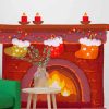 Christmas Fireplace Art Paint By Numbers