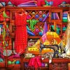 Colorful Sewing Shop Paint By Numbers