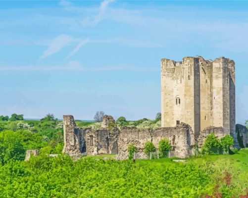 Conisbrough Castle Paint By Numbers