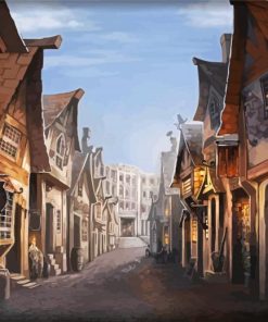 Cool Diagon Alley Paint By Numbers