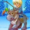 Cool Frozen Sven Paint By Numbers