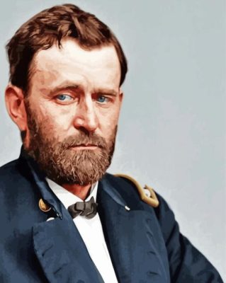 Cool General Grant Paint By Numbers